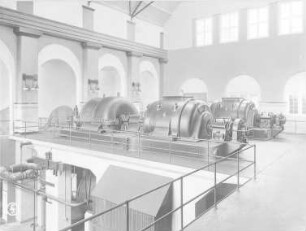 Kraftwerk Hamburg: Zwei Drehstrom-Turbogeneratoren mit je 5000 kVA (Siemens-Schuckertwerke) : Technikgeschichte | Elektrotechnik | Erzeugung elektrischer Energien | Ältere und neuere Elektrizitätswerke