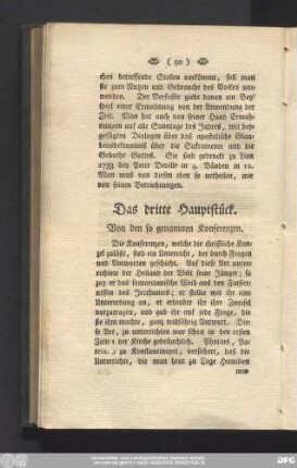 Das dritte Haupstück.