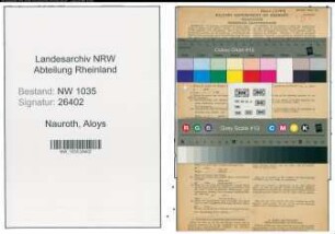 Entnazifizierung Aloys Nauroth , geb. 04.11.1901 (Diplomingenieur)
