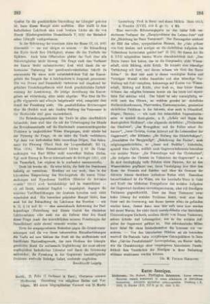 284-285 [Rezension] Florilegium Hebraicum