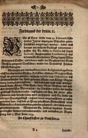 Abdrücke etlicher Schreiben, betreffende das freye Reilgions-Exercitium in Schlesien ...