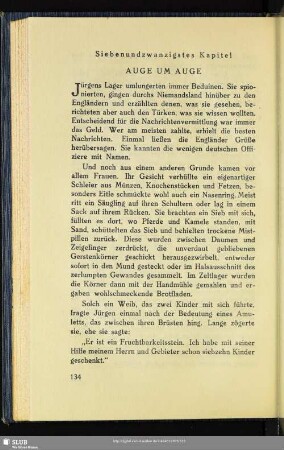 Siebenundzwanzigstes Kapitel: Auge Um Auge