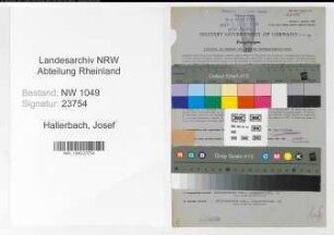 Entnazifizierung Josef Hallerbach , geb. 01.04.1908 (Ingenieur)
