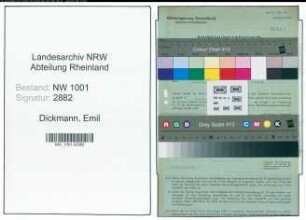 Entnazifizierung Emil Dickmann, geb. 08.02.1891 (Prokurist)