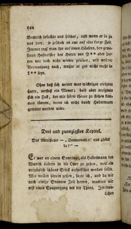 Drei und zwanzigstes Kapitel.