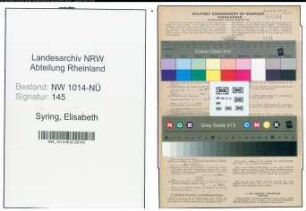 Entnazifizierung Elisabeth Syring , geb. 22.01.1922 (Kontoristin)