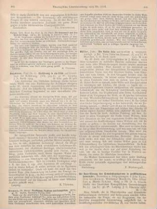 209-210 [Rezension] Kremers, Herm., Pazifismus, Papsttum und Evangelium