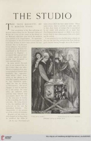 Vol. 60 (1916/1917) = No. 237: The true Rossetti