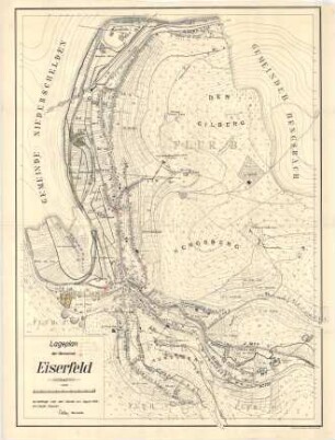 Lageplan der Gemeinde Eiserfeld.