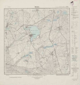 3152 (alte Nr.: 1629) Mohrin, Meßtischblatt (4cm - Karte)