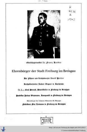 Ehrenbürger.