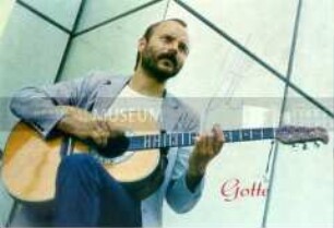 Autogrammkarte von Heinz-Jürgen Gottschalk ("Gotte") (DDR-Sänger)
