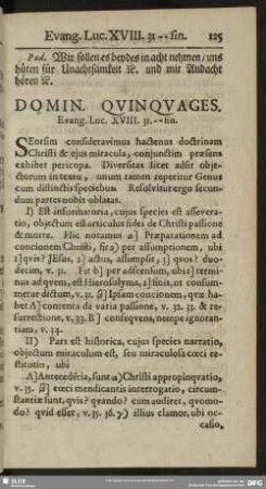 Domin. Quinquages. Evang. Luc. XVIII. 31.-fin.