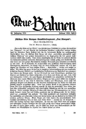 Philipp Otto Runges Gemäldefragment "Der Morgen"