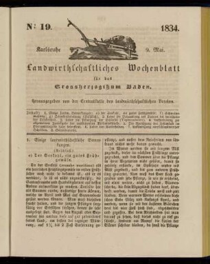 No 19. 9. Mai. 1834