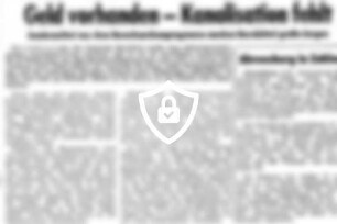 Geld vorhanden - Kanalisation fehlt