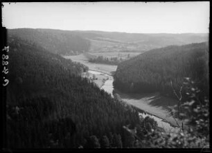 Saaletal im Bereich der Hohenwarte-Talsperre vor Staubeginn