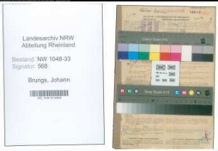 Entnazifizierung Johann Brungs , geb. 24.12.1881 (Hausmeister)