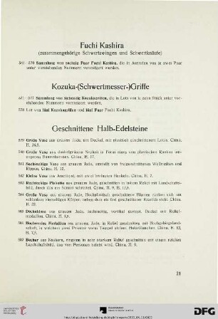Kozuka-(Schwertmesser-)Griffe (Nr. 571-578)