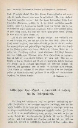 180-192 Katholischer Gottesdienst in Dänemark zu Anfang des 16. Jahrhunderts