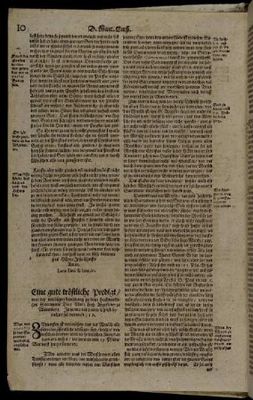 Eine gute tröstliche Predigt/ von der wirdigen bereitung zu dem hochwirdigen Sacrament [...]