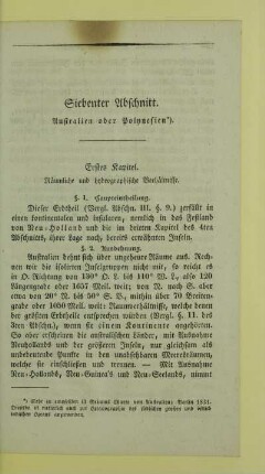 Siebenter Abschnitt. Australien oder Polynesien
