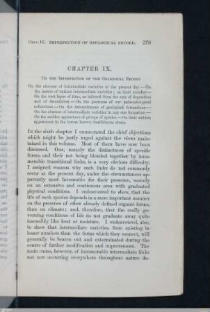 Chapter 9: On the imperfection of the geological record