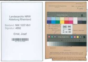 Entnazifizierung Josef Ernst , geb. 05.03.1894 (Geschaeftsfuehrer)