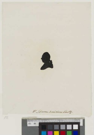 [Bildnis von Johann Dominikus Schulz] : [Schattenriss]