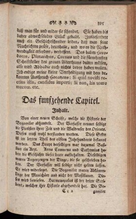 Das funfzehende Capitel.