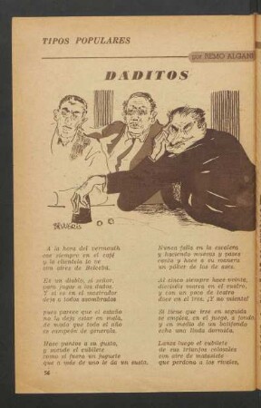 Daditos : Tipos populares