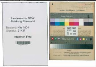 Entnazifizierung Fritz Kraemer , geb. 14.12.1902 (Dreher)