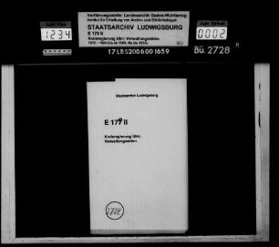 Grundstocksangriff und Deckung der Defizite bei mehreren Stiftungspflegen im Oberamtsbezirk
