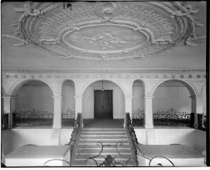 Sankt Blasien Benediktinerkloster - Kolleg Westflügel Mittelpavillion Ansicht Treppenhaus Obergeschoss - Deckenstuckarbeit von Luigi Bossi um 1731