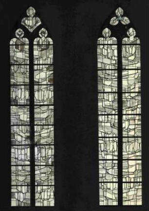 Entwürfe für drei Schifffenster und drei Glasfenster in der Evangelischen Stadtkirche in Melsungen
