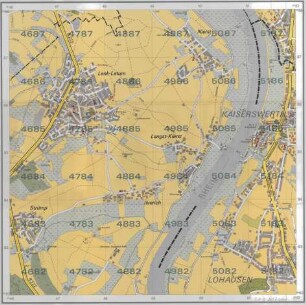 Stadtkarte Düsseldorf in 16 Blättern, Blatt 4682