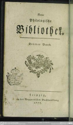 3.1778: Neue philologische Bibliothek