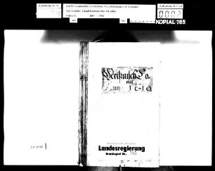 Kopial Meißnischer Kreis / Alte Aufschrift: "Meißnisch Copial"