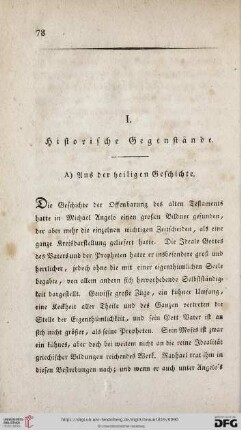 I. Historische Gegenstände