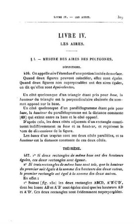 Livre IV. Les aires.