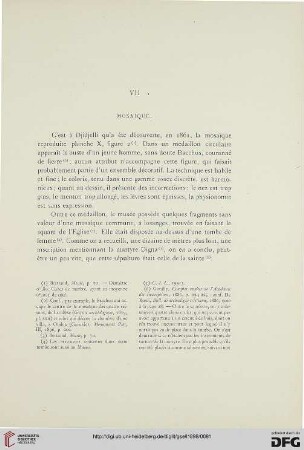 VII Mosaique