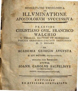 Diss. theol. de illuminatione apostolorum successiva