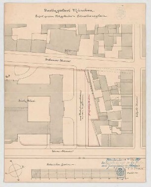 Thiersch, Friedrich von; München; Justizpalast - Lageplan
