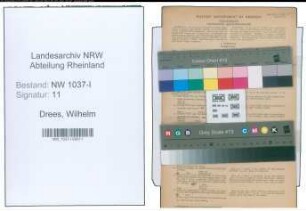 Entnazifizierung Wilhelm Drees , geb. 19.12.1885 (Justiz)