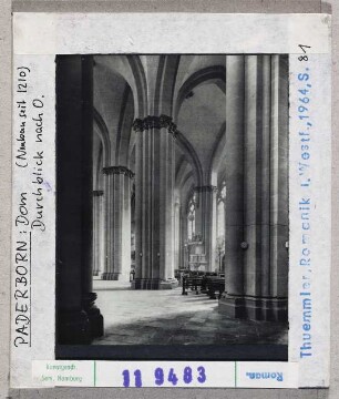 Paderborn: Dom, Durchblick nach Osten