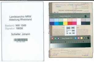 Entnazifizierung Johann Schiefer , geb. 14.06.1895 (Bahnschaffner)