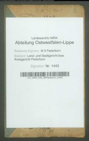 Erblasser: Birkenhauer, Witwe; Ehepartner: Birkenhauer, Joseph: