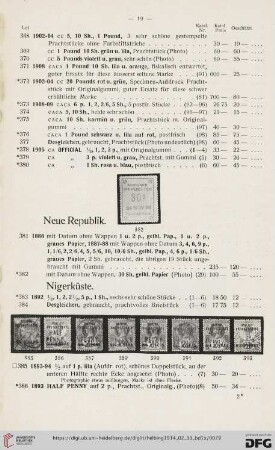 Nigerküste (Nr. 383-406)