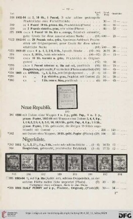 Nigerküste (Nr. 383-406)