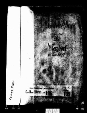 Gerichtshandelsbuch der Dörfer des Ritterguts Merzdorf bei Riesa